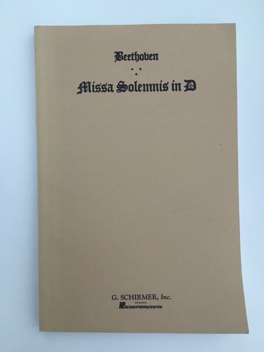 Beethoven missa solemnis - missa, in